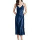 thumbnail image 1 of Gibobby Pijamas para mujer Camisón de tirantes de talla grande para mujer, camisón de seda de hielo de verano para mujer(Marina,M), 1 of 5