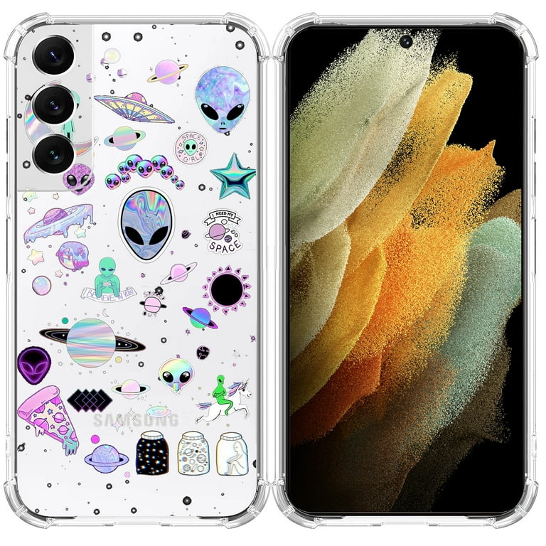 Space Alien UFO Clear Case for Samsung Galaxy S22,Aesthetic Art Design Case for Men Women,Unique Trendy Transparent TPU Bumper Case Cover - Walmart.com Space Alien UFO Clear Case for Samsung Galaxy S22,Aesthetic Art Design Case for Men Women,Unique Trendy Transparent TPU Bumper Case Cover - Walmart.com