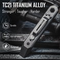 thumbnail image 3 of Pry Bar, Key Unity 4.29 inch Titanium EDC Pry Bar Crowbar Multi Tool with Screw Bit Driver & Pocket Clip, KR00, 3 of 8