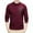 Red, variant on Mlzmgr Plus Size Men's Shirs with Zipper M-4XL Pocket Crewneck Long Sleeve Tops Casaul Everyday Wear Shirts Solid Color