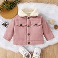 thumbnail image 2 of JUMEYU Jacket for Toddler Girl Baby Corduroy Jacket with Sherpa Collar Button-Up Winter Coat 2T 3T (Pink,2-3 Years), 2 of 8