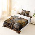 thumbnail image 5 of jejeloiu Rustic Cowboy Style Twin Sheet Sets Kids,Cute Floral Sunflower Bedding For Men,3-Piece, 5 of 6