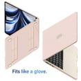 thumbnail image 5 of IBENZER Compatible with 2025 2024 2023 2022 MacBook Air 13 inch Case M4 A3240 M3 A3113 M2 A2681, Hard Shell Case & Keyboard Cover & Type-C Adapter for Mac Air 13.6", Sakura Pink, KK-SKPK+1TC, 5 of 8