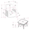 thumbnail image 2 of CorLiving Maybelle 3-Piece Resin Wicker and Steel Outdoor 2 Swivel Chair Set with Small Table, Black/Grey, 2 of 8