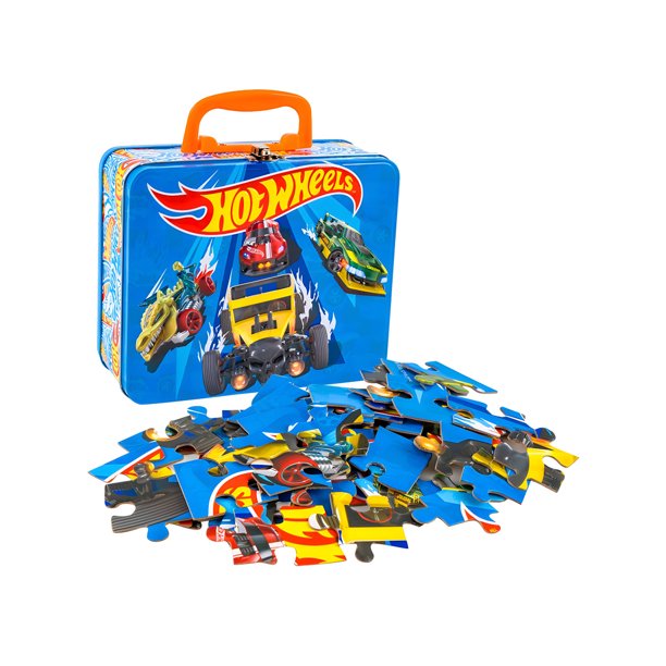 Lonchera Con Rompecabezas De 48 Pzas Hotwheels