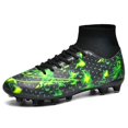 thumbnail image 1 of AFFINEST Men Soccer Shoes High Ankle Football Boots Cleats Grass Training Sport Sneakers YJ299A zhangyuxiang LED, 1 of 2