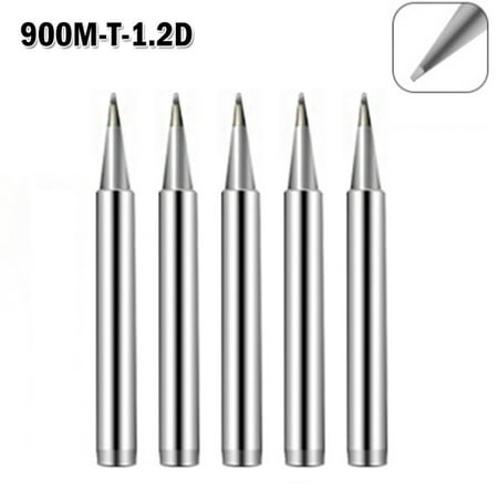 

5Pcs 900M-T-1.2D Copper Soldering Iron Tips Lead-free Welding Solder Tools