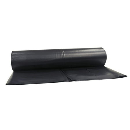 Husky 4 Ft X 50 Black Mil Plastic Sheeting Natural Heavy Departments