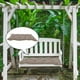 thumbnail image 4 of Cojín impermeable para banco de jardín, para exteriores e interiores, para patio, silla y columpio Caqui 120x50x10cm, 4 of 9