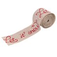 thumbnail image 3 of facefd 5M Christmas Burlap Ribbon Xmas Tree Red Truck Wire Edge Gift Wrapping Craft No.10, 3 of 6