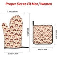 thumbnail image 2 of Mushroom Oven Mitts and Pot Holders Sets 4 pcs, Kitchen Oven Gloves Heat Resistant BBQ Gloves Non Slip for Chef, Cooking, 2 of 6