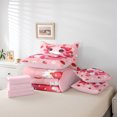 thumbnail image 6 of Homewish Kawaii Axolotl 7-Piece Twin Bedding Sets,Red Cute Strawberry Bedding Comforter Set,White Cartoon Daisy Flower Sheet Sets For Girls Kids,Breathable Home Decor Reversible, 6 of 8