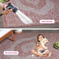 thumbnail image 3 of SAFAVIEH Courtyard Avi Traditional Indoor/Outdoor Area Rug, 4' x 5'7", Light Beige/Terracotta, 3 of 17