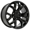 thumbnail image 3 of OE Wheels CV66 20 Inch Rims Fit Suburban 1500 Z71 Style 6x139.7 20x9 Gloss Black - Hollander 14076 (Set of 4), 3 of 5