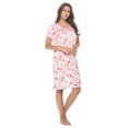thumbnail image 2 of Casual Nights Women's Short Sleeve Floral Nightgown Nightshirt Night Dress, 2 of 5