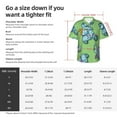 thumbnail image 5 of Pofeuu Motorcycle Riding Dinosaur Print Hawaiian Shirt for Men Sleeves Casual Button Down Summer Beach Dress Shirts T-Shirts,3X-Large, 5 of 7