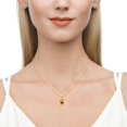 thumbnail image 4 of Collar y pendientes con piedra de amor en color dorado creativos europeos y americanos, 4 of 5