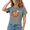 1-Grey, variant on Women I put the BOO in Boujee Graphic T-Shirt Cropped Crewneck Short Sleeve Ghost Pumpkin Bow Design