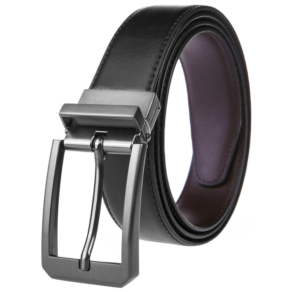 MOO Legend - Men's belt, Reversible Leather Belt ,Dress Belt Genuine ...