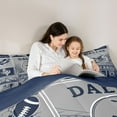 thumbnail image 5 of jejeloiu Rugby Ball Gamer Twin Comforter Sets,Teens Football Games Bedding Set For Ball Lovers Reversible 2-Piece, 5 of 8
