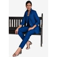 thumbnail image 6 of Jessica London Women's Plus Size Casual Long Sleeve Linen Blazer Jacket with Pockets, 6 of 6
