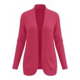 thumbnail image 5 of XIAOCHA Womens Ribbed Knit Cardigan Open Front Long Sleeve Pocket Outerwear Sweater, 5 of 5