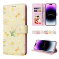 thumbnail image 3 of Compatible With Iphone 14 Pro Max Case Retro Gilded Flower Pu Leather Rfid Blocking Wallet Cover, 3 of 3