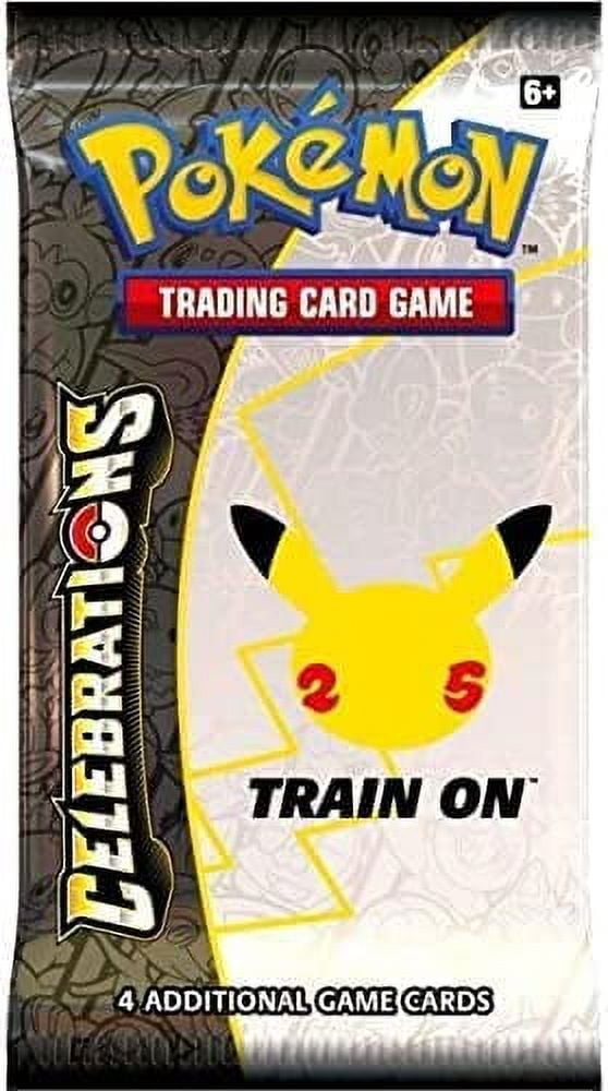 Pokemon TCG Celebrations Booster Pack, 25th Anniversary Edition, 4 Foil  Cards - Walmart.com
