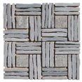 thumbnail image 1 of Intrend Tile LS011-G Quartzite Panier Mosaïque Linéaire Imbriquée - Vert, 1 of 1