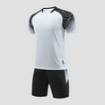 thumbnail image 2 of Gradient Top 2PC Sets for Kids Girl Boy Summer Fall Sport Athletic Basketball Soccer Match Quick Dry 2 Piece Straight Leg Top Tshirts Shorts 2PC Sets Kid 2026 12 Years, 2 of 4