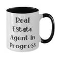 thumbnail image 2 of Brilliant Real estate agent Gifts, Real Estate Agent in Progress, Real estate agent Two Tone 11oz Mug From Boss, Cup For Friends, Funny real estate agent mug, Two tone 11oz mug gift, Real estate agent, 2 of 2