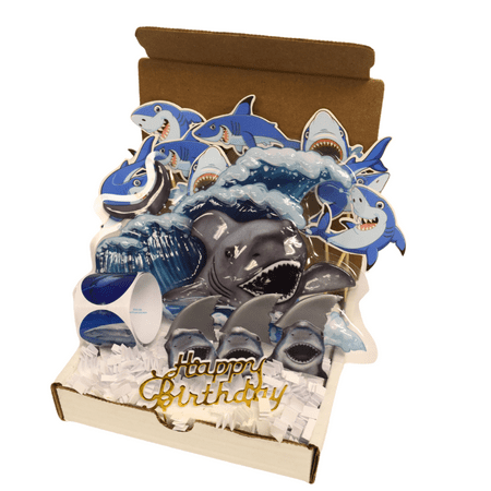Oasis Supply, SHARK Cake Toppers for Birthdays and Parties, (Kit #4) 22 items