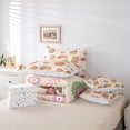thumbnail image 6 of Erosebridal Kawaii Animals Capybara 7 Pieces Bedding Comforter Set,Rodent Animal Theme Pink Flowers Full Bedding Set For Kids Girls Reversible, 6 of 7