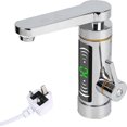 thumbnail image 1 of Robinet d'Eau Chaude Électrique Instantané 360 Rotatif en Acier Inoxydable avec Affichage Numérique de la Température Led Prise Uk, 1 of 5