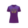 thumbnail image 2 of Playera Blusa Cherry Cerezas Animal Print Color Morado Talla Chica Marca Emil SaEs, 2 of 4