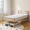 thumbnail image 1 of Twin Bed Frame, Metal Platform Bed Frame, Mattress Foundation with Steel Slat Support, No Box Spring Needed, Easy Assembly, 1 of 8