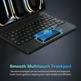 thumbnail image 4 of XZAMB Keyboard Case Compatible with IPad Mini 7 (A17 Pro) & Mini 6 - Magic Case With Floating Cantilever Stand For IPad Mini 7th 6th Gen, Backlit Keyboard With Trackpad Tablet Case, 4 of 7