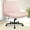 Pink, variant on CQAOE Criss Cross Chair with Wheels, Armless Wide Seat Ergonomic Adjustable Swivel Desk Chair, Comfortable Cross-Legged Task Chair for Home Office, Bedroom, Vanity (Mint)