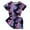 Purple, variant on EnJoCho Girl Picture Outfits Toddler Girl Short Sleeve Tie Dye Printed T Shirt Top Shorts Suit Children School Home Fashion Wear