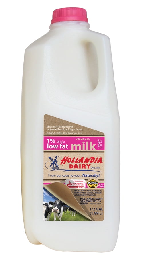 Low Fat Dairy Products Name Hollandia Dairy 1% Low-Fat Milk, Half Gallon - Walmart.com - Walmart.com