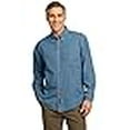 thumbnail image 3 of Port & Company Chemise en Denim à Manches Longues, Bleu Délavé S, 3 of 3