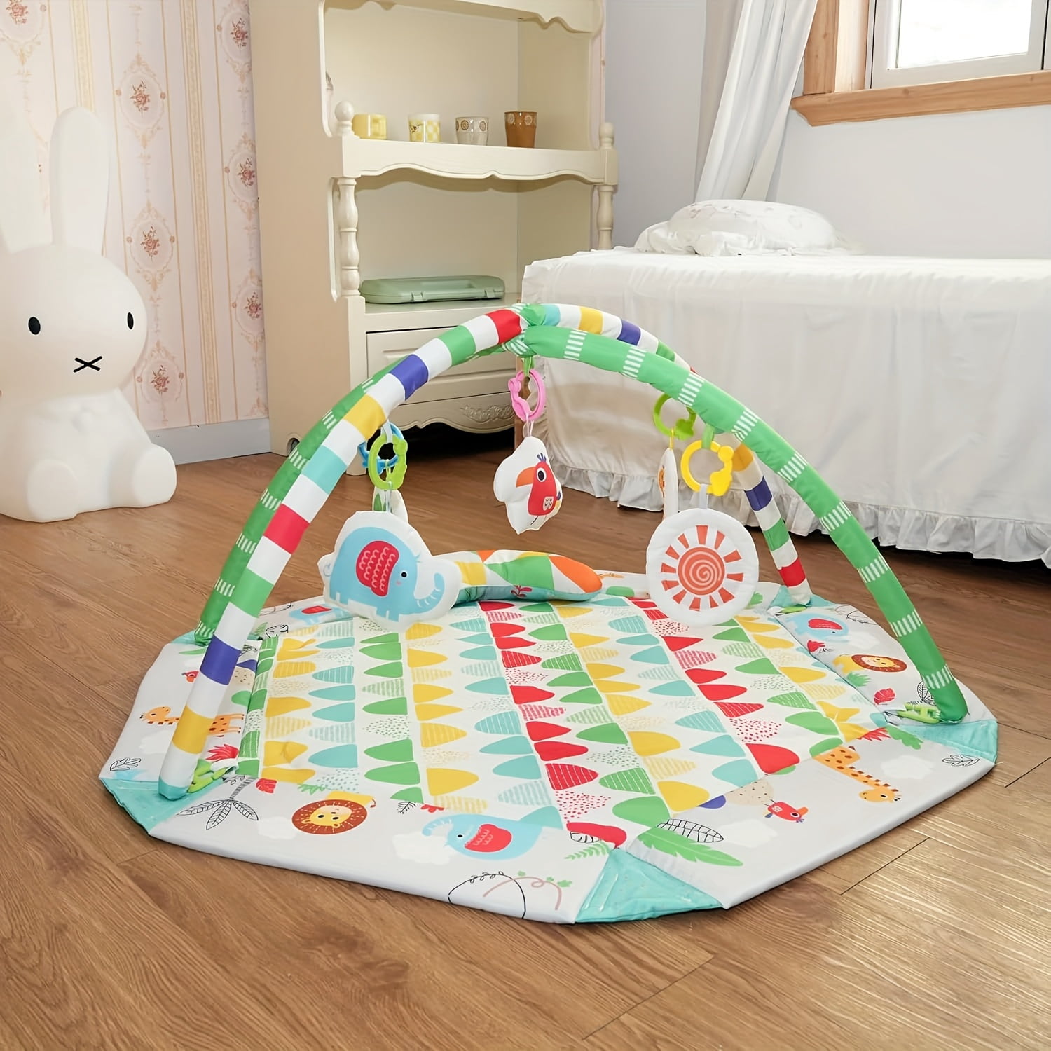 Chak’s Choice Baby Gym play mat, Tummy time mat, children's floor mat, children's learning sensory toys, motor skills development, suitable for 0-12 months baby
