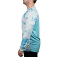 thumbnail image 5 of Realtree Mens Long Sleeve Jersey Recycled Polyester UPF Scent Control Crystal Blue Teal Performance Tee- M, 5 of 5