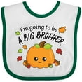 thumbnail image 3 of Inktastic I'm Going to Be a Big Brother- Cute Halloween Pumpkin Boys Baby Bib, 3 of 4