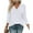 A128 White ➤➤ Ladies Tops And Blouses 3/4 Sleeve, variant on Xdegoge Women Clothes Three Quarter Sleeve Tops Woman Floral Button Down V Neck T Shirts Loose Fit Trendy Summer Tops 2025 Dressy Casual Blouses Soft Comfy Basic Tees