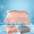 thumbnail image 1 of Manta refrescante de verano | Edredón de poliéster ligero y transpirable | Diseño delgado de color sólido | Lavable a máquina | Opciones de rosa o gris | 39,37 x 59 pulgadas (100 x 150 cm) | Ideal, 1 of 7