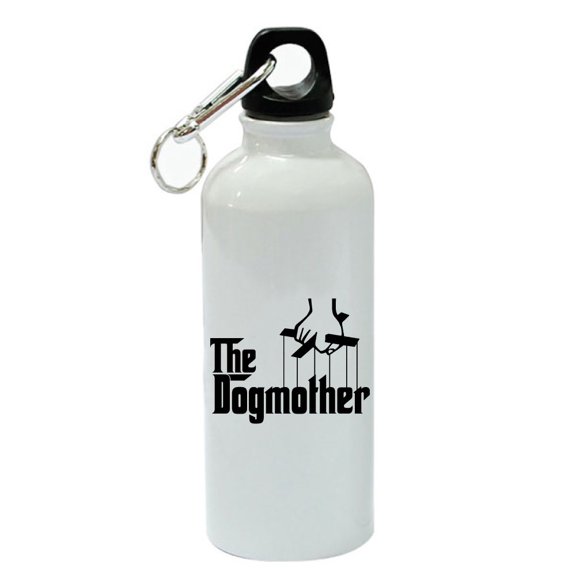 The Dogmother White Aluminum Sports 20 oz Water Bottle