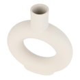 thumbnail image 3 of Florero de cerámica circular, florero hueco circular, florero mate moderno, adorno para sala de estar, dormitorio, oficina, 3 of 5