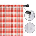 thumbnail image 4 of Red White Checkerboard White Pattern Kids Curtains,Childrens Insulated Curtains Set Of 2,Bedroom Essentials,Teen Room Decor 52"X84", 4 of 5