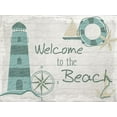 thumbnail image 2 of Kimberly, Allen 14x12 White Modern Wood Framed Museum Art Print Titled - Welcome to the Beach, 2 of 4